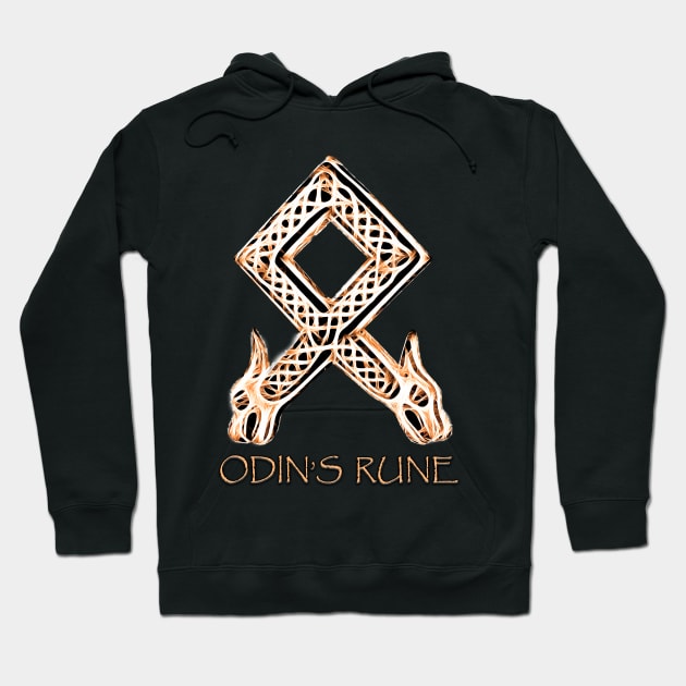 Odin's Rune Hoodie by Jonthebon